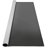 VEVOR Dance Floor 6.6x11.8ft, Portable Dance Floor Roll 0.06in Thick PVC Vinyl Dance Mat Black/Grey Reversible Marley Dance Practice Floor, Non-Slip Dance Flooring for Ballet Jazz Pop Lyrical Style