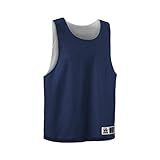 Alleson Athletic Men's Standard Lacrosse Reversible Pinnie, Navy/White, Small/Medium