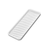 Silicone Mat for Hair Tools, Heat Pad for Curling Iron, Kitchen Sink Sponge Soap Holder, Heat Resistant Flat Iron Straighter Holder, Hot Tool Mat for Vanity Countertop Counter (White)