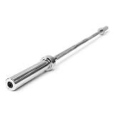 CAP 28lb 6ft Olympic Barbell, Chrome, Strength Training