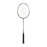 YONEX Nanoflare 001 Ability Badminton Racquet (Strung) - Graphite Frame Hi-Flex Slim Shaft Racket - Black/Red