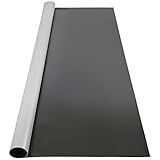 VEVOR Dance Floor Roll 6.6x9.8ft, 0.06in Thick PVC Vinyl Dance Floor Mat, Black/Grey Reversible Non-Slip Dance Practice Floor for Ballet & Jazz Pop Lyrical Style