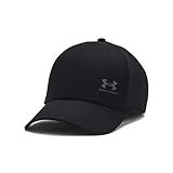 Under Armour Men's Iso-Chill ArmourVent Adjustable Hat, (001) Black / / Castlerock, One Size Fits Most