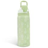 Tennis Insulated Stainless Steel Water Bottle with Straw for Sports and Travel, 32oz, Gifts for Tennis Lover Women Girls Friends Teens Birthday Christmas