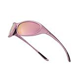 TIJN Sports Sunglasses for Men Women UV400 Wraparound Cycling Running Golf Motorcycle Glasses, Wide Fit Outdoor Shades, Vanta