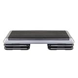 The Step (Made in USA Original Aerobic Platform for Total Body Fitness – Health Club 4 Risers Grey