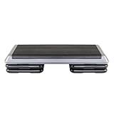 The Step (Made in USA Original Aerobic Platform for Total Body Fitness – Health Club 4 Risers Grey