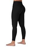 Sunzel Sunzfly Invisible Butt Scrunch Workout Leggings for Women, Butt Lifting High Waisted Gym Yoga Pants with Tummy Control 25" Black Medium