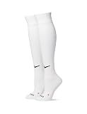 Nike Unisex Baseball/Softball Over-The-Calf Socks (2 Pairs), White/Black, Medium