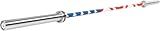Fitvids 7ft Olympic Barbell 45LBS for Weightlifting and Powerlifting, 2 Inch Strength Training Bar with Needle Bearings, 190K PSI Tensile Strength Rated 1500 LBS Capacity, Flag