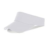 Topbuti Kids Girls Boys Visor Sports Athletic Sun Visor Hats Adjustable Cotton Tennis Golf Visor Hat Beach Hat Baseball Cap (White)