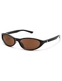 Appassal Retro Y2K Wrap Around Oval Sunglasses AP3741 Black/Brown