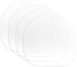 Jinshining 4 Pcs Transparent Table Tennis Rackets Adhesive Protective Film Adhesive Protective Film for Table Tennis Rubber Protector Table Tennis Rackets Maintenance Cover Table Tennis Accessories