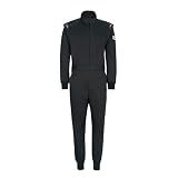 J-RACING® Racing Suit Karting Suit/Race/Rally Go Kart Auto Racing Fire SFI 3.2A/1 (Black-XXL)