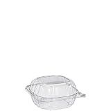 Dart C57PST1 OPS 6 in Clear Hinged Container, 6.0 X 5.8 in (Case of 500)