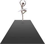 VEVOR Dance Floor Roll 6.6x49.2ft, 1.5mm PVC Dance Flooring Marley Dance Practice Floor Grey/Black Roll out Dance Floor Non-Slide & Wearproof Portable Dance Mat Easy Cleaning for Ballet
