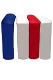 Custom Boxing Ring Corner Pads – Set of 4 Personalized Cushions – Premium Leather Fabric – Logo Printing – Red, Blue, White, Neutral or Custom – RingHope Gym & Event Safety Pads (Standard Corner Pads)