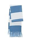 SPORT-TEK Unisex Spectator Scarf | Striped Winter Essential for Men & Women, Fringed Design & Lightweight Feel