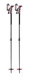 LEKI Haute Route 2 Ski Poles-Dark Anthracite-Dark Red-Black-110-150cm