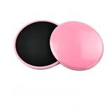 MBKHFLL Core Sliding Discs - Dual Sided Workout Sliders for Carpet & Hardwood Floor - Home Ab Pads Exercise Equipment Fitness Sliders for Women and Men (pink)