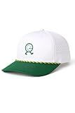 HahaHome Funny Golf Hat, Walking Golf Ball Rope Hat - Fun Golf Hat with White & Green Snapback Golf Cap - Embroidered Logo, Breathable Perforated Sides, Water Resistant Coating, Adjustable Fit
