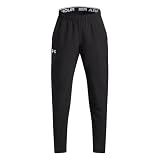 Under Armour Boys' Hockey Warm Up Pants, (001) Black / / White, X-Small