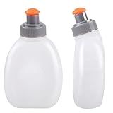 Azarxis Running Water Bottles Flask BPA Free Leakproof Hydration Vest Packs Waist Belt Replacement for Triathlon Marathon Hiking Cycling Climbing Jogging Runner (170ml / 5.7oz - 2 Pack)