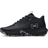Under Armour Unisex Lockdown 7, (003) Black/Black/Metallic Silver, 12, US