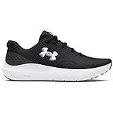 Under Armour Men's Charged Surge 4, (001) Black/Anthracite/White, 10, US