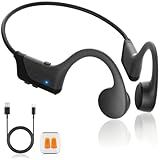 Gelecek Open-Ear Bone Conduction Headphones，Bluetooth 5.4，IPX5 Waterproof，10-Hour Playtime，Comfortable Wireless Earbuds，Noise Reduction Headset for Sports，Jogging，Driving，Travel and Daily Exercise
