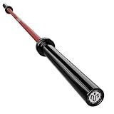 Mikolo 7ft Olympic Barbell, Barbell for Weightlifting and Powerlifting 45lb, Olympic Bar for 1500lbs Capacity, Weight Bar Fit 2” Standard Weights (Classic Red)