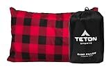 TETON Sports Camp Pillow; Great for Travel, Camping and Backpacking; Washable, Black, 12 x 18 inches ; 9.6 ounces