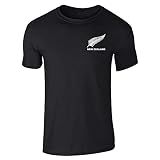 New Zealand Soccer Retro National Team Jersey Short Sleeve T-Shirt Black L