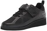 CORE Weightlifting Shoes - Squat Shoes for Powerlifting, Deadlifting, Crosstraining, Olympic Lifting and Gym - Men and Women - Strap and Lace-Up Design with Non-Slip Sole & 0.67" Heel Black