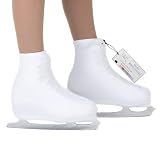 CRS Cross Ice Skating Lycra Boot Covers. Adult, White