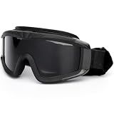 SPOSUNE Airsoft Goggles Anti Fog Army Tactical Goggles with 3 Interchangeable Lens UV400 Protection Over Glasses Airsoft Eye Protection Desert Goggles