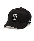 PGA TOUR Men's Standard Mesh Golf Hat, Caviar, One Size