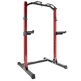 Signature Fitness SF-SS1 1,000 Pound Capacity 3” x 3” Power Rack Squat Stand, Includes J-Hooks and Safety Spotter Arms, Optional Conversion Kits, Squat Stand, Retail Package