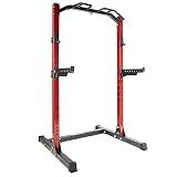 Signature Fitness SF-SS1 1,000 Pound Capacity 3” x 3” Power Rack Squat Stand, with Optional Smith Machine or Half Rack Conversion Kits