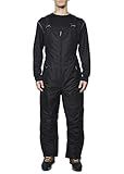 Arctic Quest Mens Insulated Snow and Ski Bib Overalls Snow Pants Snowboard Mens Overalls for Fishing, Hunting, Snowmobiling, Black, Large