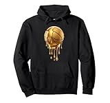 Gold Dripping Basketball Trendy Urban Respect The Drip Pullover Hoodie