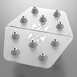 XCMAN Snowboard Clear Aluminum Spike Stomp Pad Anti-Slip,Provides Extra Grip and Pperfect Traction with 3M Adhesives 5.1 x 4.3 inch