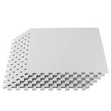We Sell Mats 3/8 Inch Thick Multipurpose Exercise Floor Mat with EVA Foam, Interlocking Tiles, Anti-Fatigue for Home, or Gym, White, 100 Sq Ft