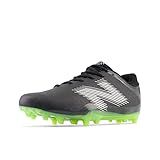 New Balance Men's Rush V4 Low Lacrosse Shoe, Black/Black/Hi-Lite, 11