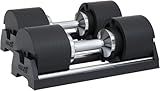 SNODE AD80 Drop Resistance 80 lbs Adjustable Dumbbell Set- Exhaustion Training Weights Adjustable Dumbbells- Cast Iron Plates, Iron Cradle, Anti-Slip Metal Handle, Compact Design, Fast Adjust