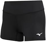 Mizuno Mens Women's Victory 3.5" Inseam Volleyball Shorts, Black, Small US