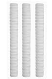 Skyhi Premium Chevron Pack of 3 Cricket bat grip- Grips For Cricket Bats | Excellent Shock Absorption Rubber Cricket Bat Grips (Chevron Ring White)