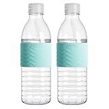 Copco Hydra Reusable Tritan Water Bottle with Spill Resistant Lid and Non-Slip Sleeve, 16.9-ounce, Robin Egg Blue, 2 Pack