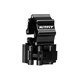 RitFit 2-Inch Magnetic Barbell Collars Locking Clamps - Heavy Duty Aluminum Alloy, Quick Release with Non-Slip TPR Pads for Olympic Weightlifting Powerlifting Training (Pair)，Black