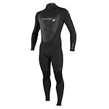 O'Neill Wetsuits Men's Epic 4/3mm Back Zip Full Wetsuit, Black/Black/Black, X-Large